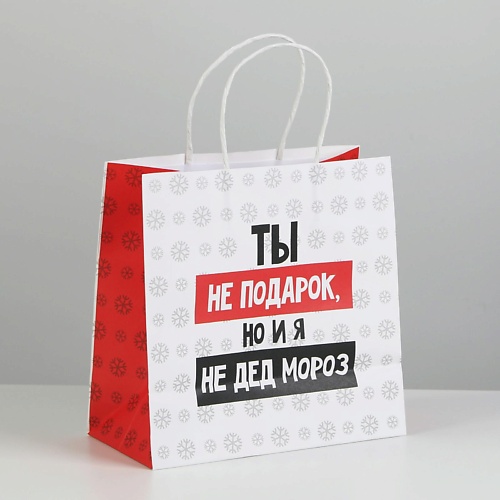 

ДАРИТЕ СЧАСТЬЕ Пакет подарочный "Ты не подарок", Пакет подарочный "Ты не подарок"
