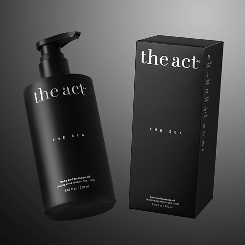 Масла для тела THE ACT Массажное масло для тела интимное THE SEX 250.0