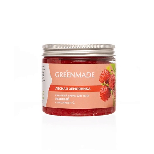 

GREENMADE Сахарный скраб лесная земляника с витамином С 250.0, Сахарный скраб лесная земляника с витамином С