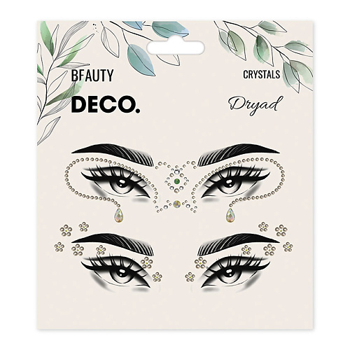Наклейки для лица  Летуаль DECO. Кристаллы для лица и тела FLORAL by Miami tattoos