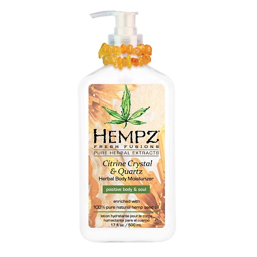 

HEMPZ Молочко для тела с мерцающим эффектом Желтый Кварц /Citrine Crystal & Quartz Body Moisturizer 500.0, Молочко для тела с мерцающим эффектом Желтый Кварц /Citrine Crystal & Quartz Body Moisturizer