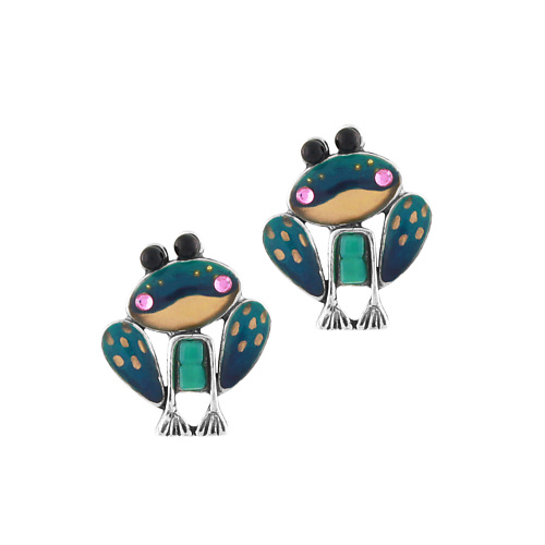 

TARATATA Серьги Rainette, смола,стразы,бусина,золотая краска, Серьги Rainette, смола,стразы,бусина,золотая краска