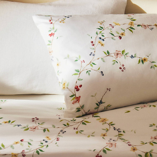 

ZARA HOME Наволочка 200 нитей из перкаля с цветочным принтом 45 x 110, Наволочка 200 нитей из перкаля с цветочным принтом 45 x 110
