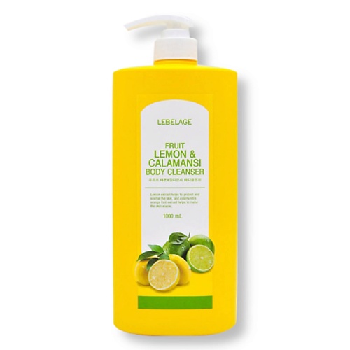

LEBELAGE Гель для душа с лимоном и каламанси FRUIT LEMON & CALAMANSI BODY 1000.0, Гель для душа с лимоном и каламанси FRUIT LEMON & CALAMANSI BODY