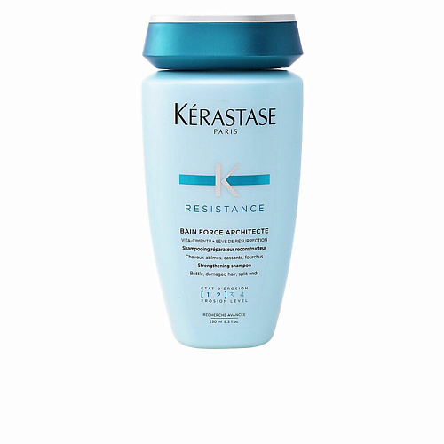 

KERASTASE Resistance Straight Укрепляющий шампунь для ломких и поврежденных волос 250.0, Resistance Straight Укрепляющий шампунь для ломких и поврежденных волос
