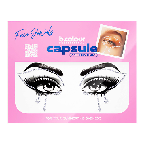 Наклейки для лица  Летуаль B.COLOUR PROFESSIONAL Стразы для лица и волос самоклеящиеся CAPSULE