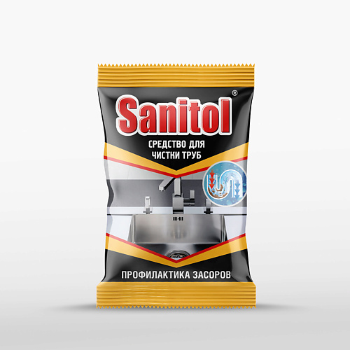 

SANITOL Антизасор для чистки труб 90.0, Антизасор для чистки труб