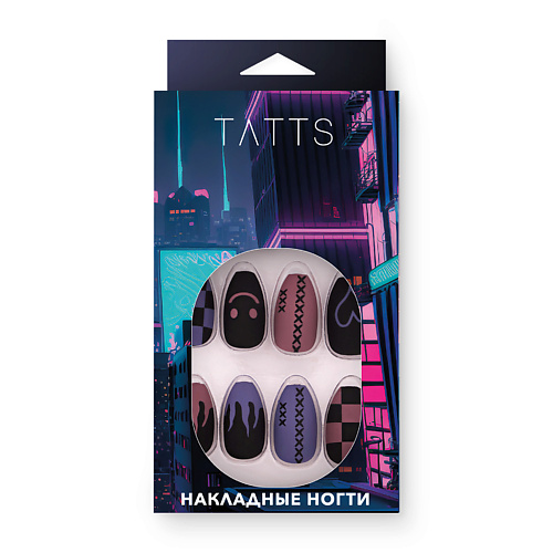 

TATTS Накладные ногти (24 типсы + клеевые стикеры + пилочка), Накладные ногти (24 типсы + клеевые стикеры + пилочка)