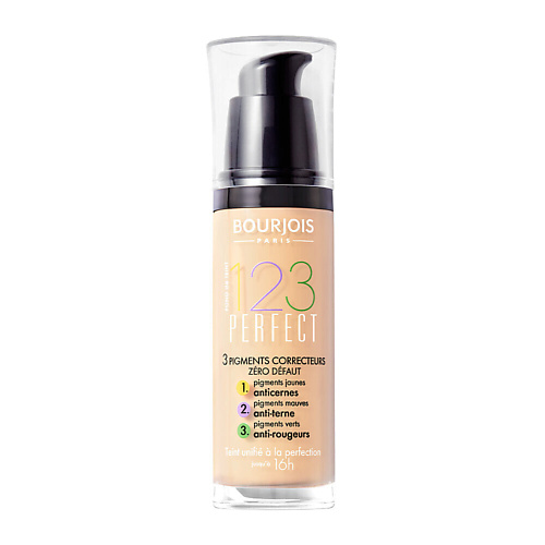 BOURJOIS Корректирующйи тональный крем  1 2 3 Perfect Foundation