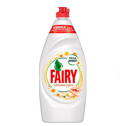 

FAIRY Средство для мытья посуды Нежные руки Ромашка и витамин Е, Средство для мытья посуды Нежные руки Ромашка и витамин Е