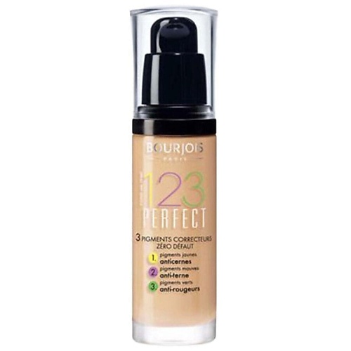 BOURJOIS Корректирующйи тональный крем  1 2 3 Perfect Foundation
