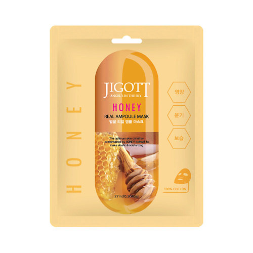 

JIGOTT Тканевая маска для лица мед HONEY Real Ampoule Mask, Тканевая маска для лица мед HONEY Real Ampoule Mask
