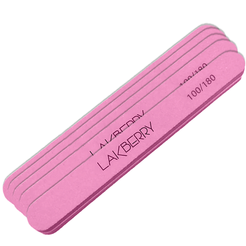 

GET THE REASON LAKBERRY Пилка-баф для шлифовки ногтей узкая прямая 100/180, Пилка-баф для шлифовки ногтей узкая прямая 100/180
