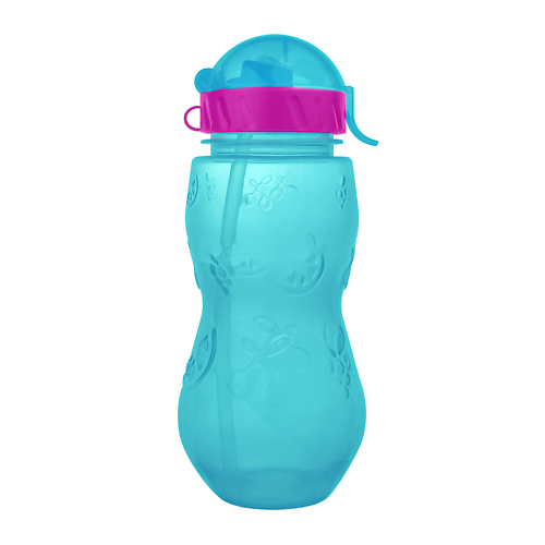 

WOWBOTTLES Бутылочка для напитков с трубочкой "Сочные фрукты" 400 мл, Бутылочка для напитков с трубочкой "Сочные фрукты" 400 мл