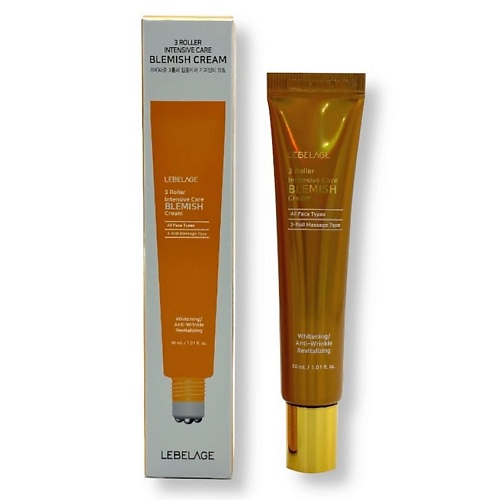 

LEBELAGE Крем-роллер для лица и век 3-Roller Intensive Care Blemish Cream 30.0, Крем-роллер для лица и век 3-Roller Intensive Care Blemish Cream