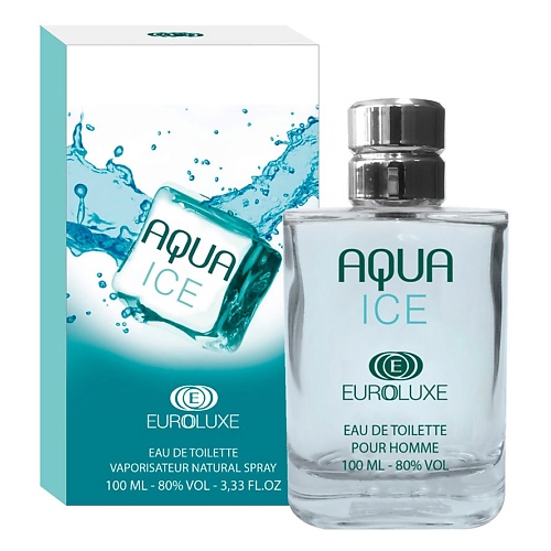 

EUROLUXE Туалетная вода мужская Aqua Ice 100.0, Туалетная вода мужская Aqua Ice