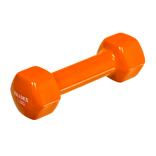 

BRADEX Гантель обрезиненная, 1,5 кг, Гантель обрезиненная, 1,5 кг