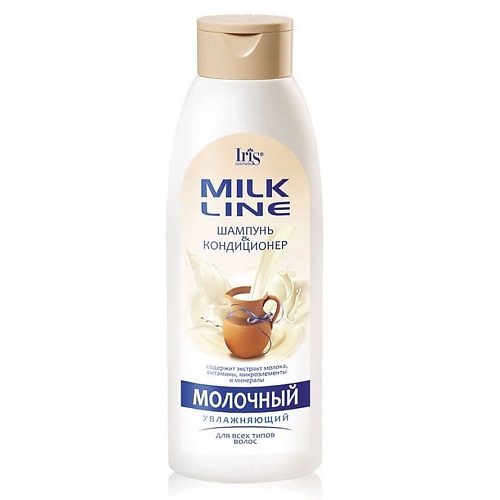 

IRIS COSMETIC Шампунь-кондиционер для волос MILK LINE Молочный увлажняющий 500.0, Шампунь-кондиционер для волос MILK LINE Молочный увлажняющий