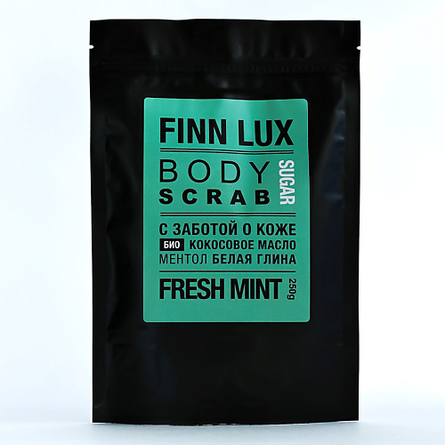   Лэтуаль FINNLUX СКРАБ для тела MINT-LIME+Sugar с маслом мяты перечной и лаймом 250.0