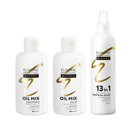 

ELISONE PROFESSIONAL Косметический набор RICHES для укрепления и силы волос OIL MIX, Косметический набор RICHES для укрепления и силы волос OIL MIX