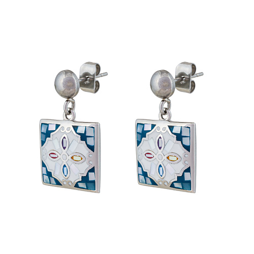 

FIORE LUNA Серьги ENAMEL MIX, Серьги ENAMEL MIX