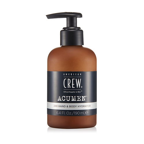 

AMERICAN CREW Средство для тела и рук увлажняющее Acumen 24h Hand & Body Hydrator 190, Средство для тела и рук увлажняющее Acumen 24h Hand & Body Hydrator