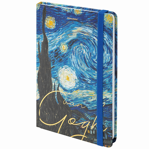 

BRAUBERG Блокнот с резинкой А5 Van Gogh, Блокнот с резинкой А5 Van Gogh