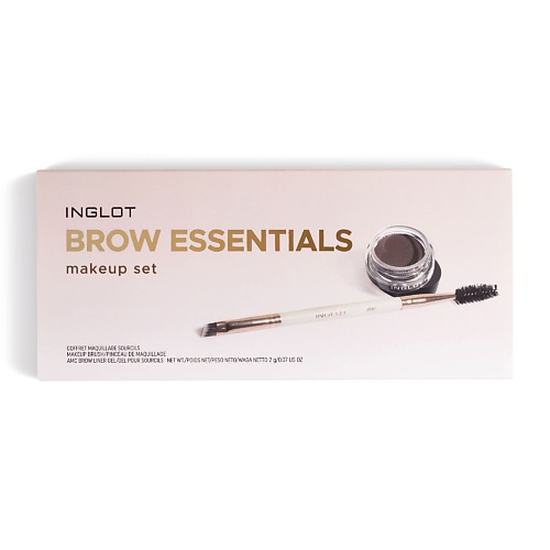 

INGLOT Набор для бровей Brow Essentials краска для бровей 16 + кисть для макияжа 200, Набор для бровей Brow Essentials краска для бровей 16 + кисть для макияжа 200