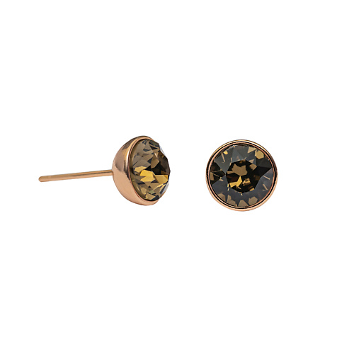 

FIORE LUNA Пусеты Smoked Quartz, Пусеты Smoked Quartz