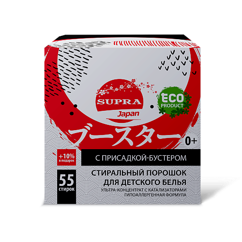 

SUPRA Порошок стиральный с бустером детский, Порошок стиральный с бустером детский