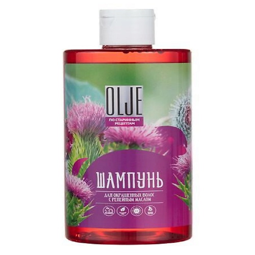 

OLJE Натуральный шампунь для окрашенных волос с репейным маслом для поврежденных волос 450.0, Натуральный шампунь для окрашенных волос с репейным маслом для поврежденных волос