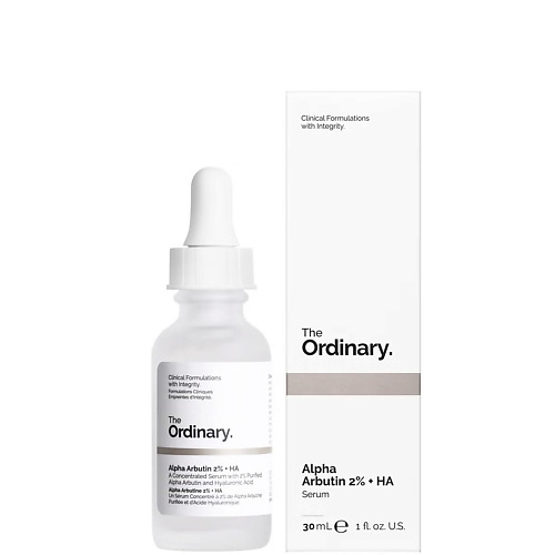 

THE ORDINARY Осветляющая антипигментационная сыворотка Alpha Arbutin 2% + HA 30.0, Осветляющая антипигментационная сыворотка Alpha Arbutin 2% + HA