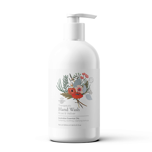

EMPIRE AUSTRALIA Мыло жидкое для рук с маслами розы и ветивера Therapeutic Series 500, Мыло жидкое для рук с маслами розы и ветивера Therapeutic Series