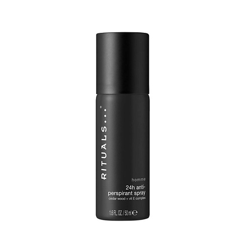 

RITUALS... Дезодорант-спрей для защиты от пота и запаха Homme 24H 50.0, ... Дезодорант-спрей для защиты от пота и запаха Homme 24H