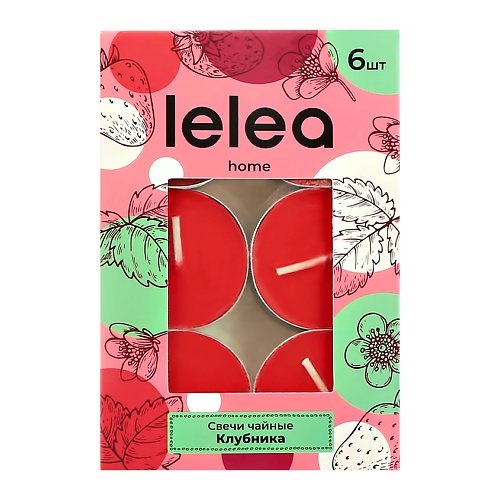 LELEA Свечи ароматические Клубника 6.0