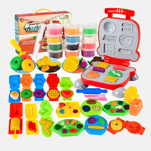 

KIDS ZONE Набор для лепки из теста с формочками, Набор для лепки из теста с формочками