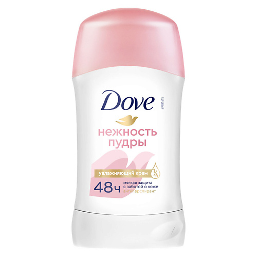 

DOVE Дезодорант-антиперспирант стик Нежность пудры 40, Дезодорант-антиперспирант стик Нежность пудры