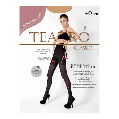TEATRO Женские коглготки Body Fit Melon 40 den