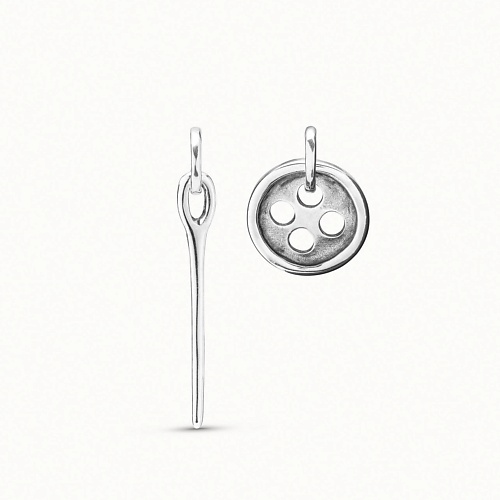 

UNO DE 50 Серьги Needle and button, Серьги Needle and button