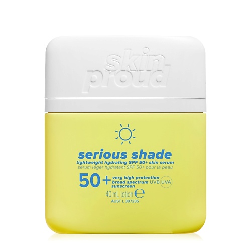 

I AM PROUD Сыворотка для лица увлажняющая солнцезащитная SPF 50+ Serious Shade Lightweight Hydrating Spf 50+ Skin Serum, Сыворотка для лица увлажняющая солнцезащитная SPF 50+ Serious Shade Lightweight Hydrating Spf 50+ Skin Serum