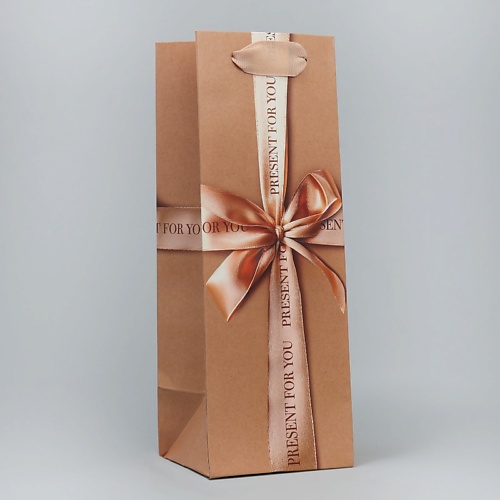

ДАРИТЕ СЧАСТЬЕ Пакет подарочный под бутылку, упаковка, "Present for you", Пакет подарочный под бутылку, упаковка, "Present for you"