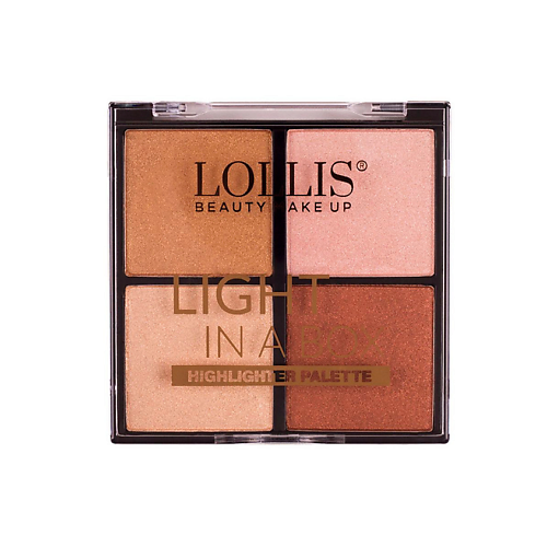 LOLLIS Хайлайтер для лица Highlighter Palette 4 Colors 365₽