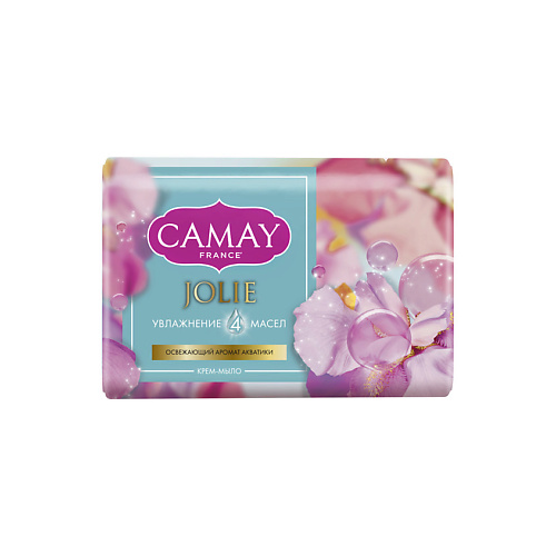 

CAMAY Мыло твердое увлажнение 4 масел с ароматом акватики Jolie, Мыло твердое увлажнение 4 масел с ароматом акватики Jolie