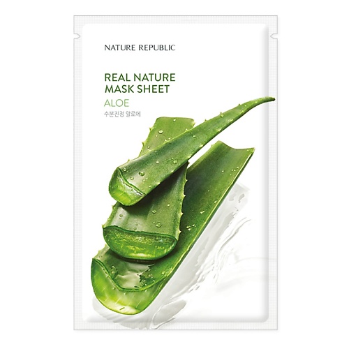 

NATURE REPUBLIC Маска для лица тканевая с экстрактом алоэ вера Mask Sheet Aloe, Маска для лица тканевая с экстрактом алоэ вера Mask Sheet Aloe