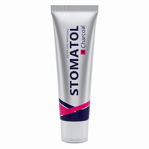 

STOMATOL Charcoal Зубная паста профилактическая отбеливающая без фтора с бамбуковым углем 30, Charcoal Зубная паста профилактическая отбеливающая без фтора с бамбуковым углем