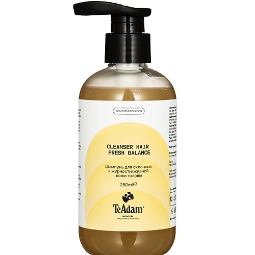 

TEADAM Шампунь для жирной кожи головы Cleanser hair FRESH BALANCE 250.0, Шампунь для жирной кожи головы Cleanser hair FRESH BALANCE