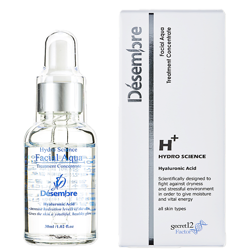 

DESEMBRE Desembre Hydro Science Aqua Treatment Concentrate Увлажняющий концентрат для лица 30.0, Desembre Hydro Science Aqua Treatment Concentrate Увлажняющий концентрат для лица