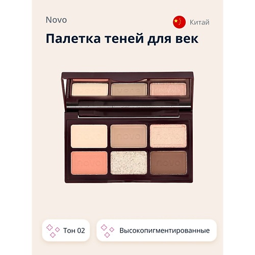 Палетка NOVO Палетка теней для век CHOCOLATE PALETTE