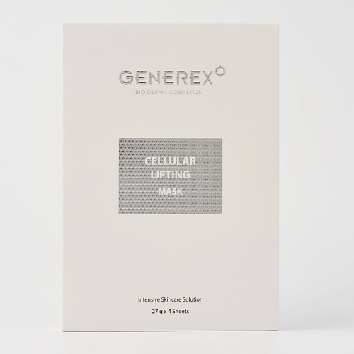 

GENEREX Биоцеллюлозная лифтинг маска Cellular Lifting Mask 27.0, Биоцеллюлозная лифтинг маска Cellular Lifting Mask