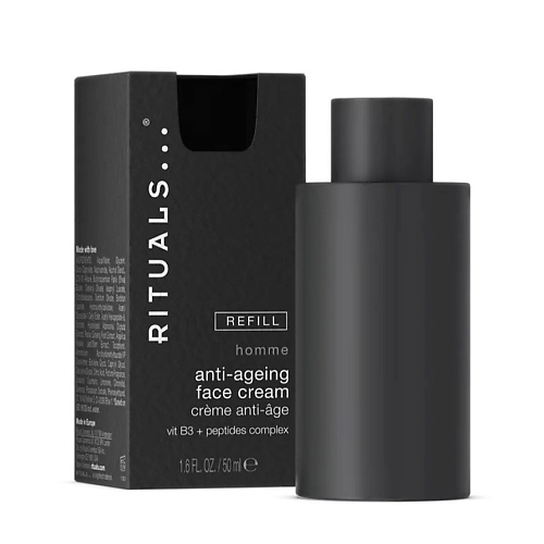 Мужские кремы для лица RITUALS... Антивозрастной крем для лица для мужчин Homme Anti-Ageing Face Cream. Рефилл 50.0